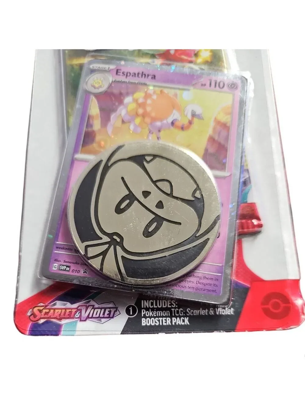Pokémon TCG Scarlet & Violet Blister 2023 – Sealed Promo & Coin, Storage Wear